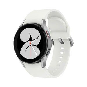 New Samsung Galaxy Watch 4 Active (44mm) -Aluminum Silver/Silicon Band Silver